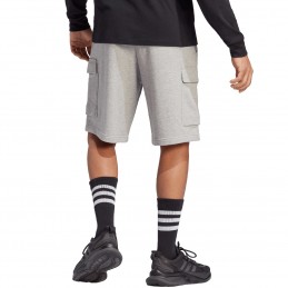 Spodenki męskie adidas Essentials French Terry Cargo szare -