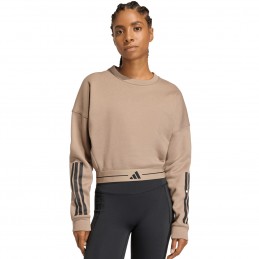 Bluza damska adidas Hyperglam beżowa - KQ5197