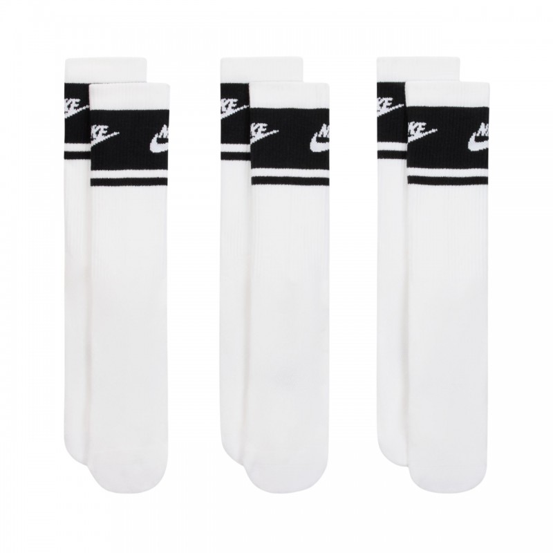 Skarpety Nike Everyday Elevated Crew 3 pary biało-czarne -