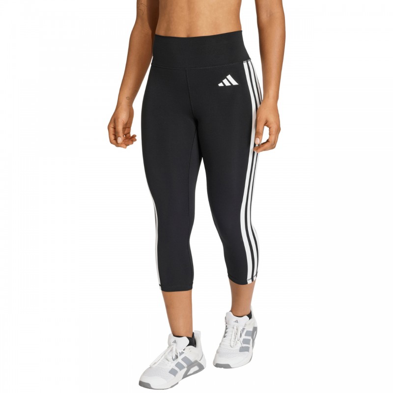 Legginsy damskie adidas 3/4 Optime Essentials Workout 3-Stripes