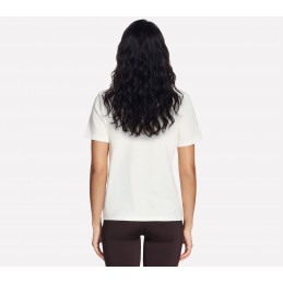 Koszulka damska Skechers Cheetah Diamond Tee biała - TS394 OFWT