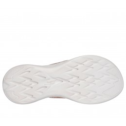 Klapki damskie Skechers On-The-GO 600 - Glistening różowe złoto