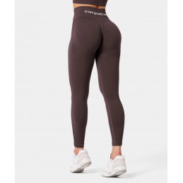 Legginsy damskie Carpatree bezszwowe Allure brązowe -