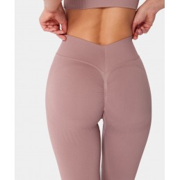 Legginsy damskie Carpatree bezszwowe push-up Élite różowe -