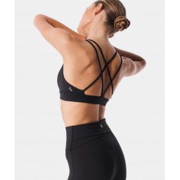 Biustonosz Carpatree crossback Balletcore czarny -