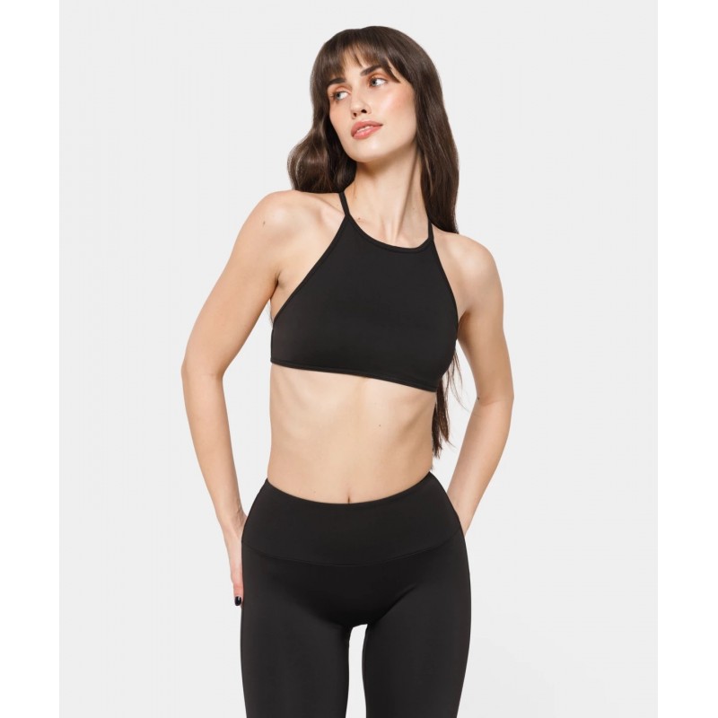 Top Carpatree z odkrytymi plecami czarny -