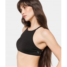 Top Carpatree z odkrytymi plecami czarny -