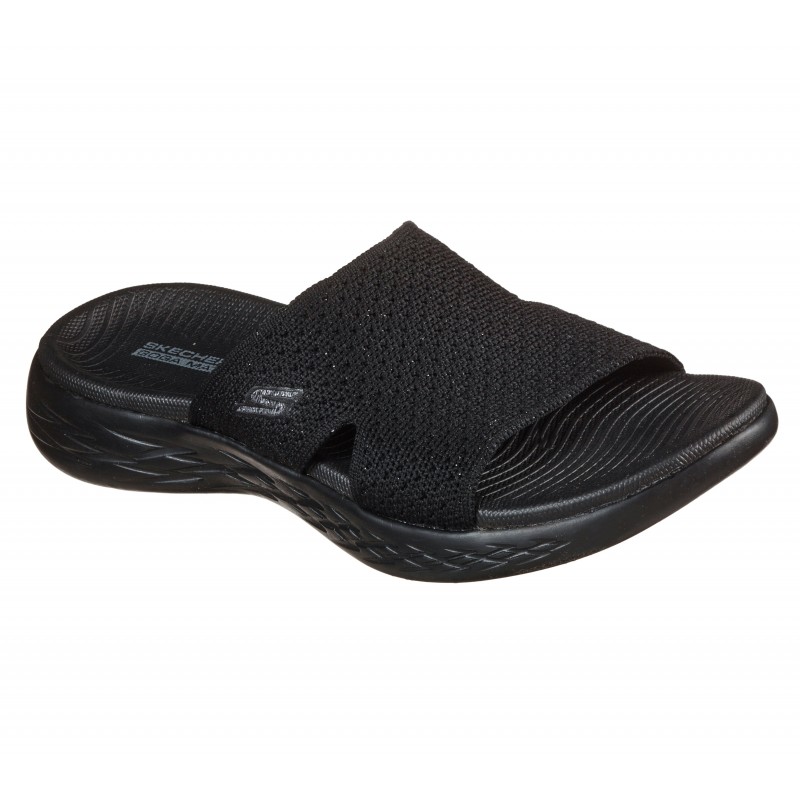 Klapki damskie Skechers On-The-GO 600 - Adore czarne - 140169