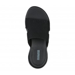 Klapki damskie Skechers On-The-GO 600 - Adore czarne - 140169