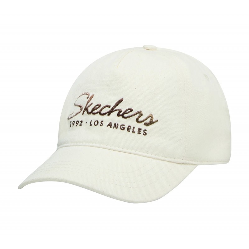 Czapka z daszkiem Skechers Script Gradient Hat beżowa - ZBB118