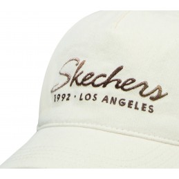 Czapka z daszkiem Skechers Script Gradient Hat beżowa - ZBB118