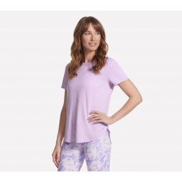 Koszulka damska Skechers GO DRI Swift Tunic Tee fioletowa -