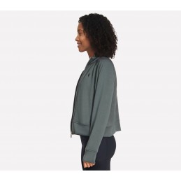 Bluza damska Skechers SKECHLUXE Elevate Jacket zielona - JA278