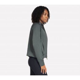 Bluza damska Skechers SKECHLUXE Elevate Jacket zielona - JA278