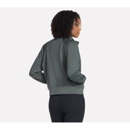 Bluza damska Skechers SKECHLUXE Elevate Jacket zielona - JA278