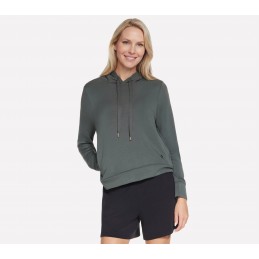 Bluza damska Skechers Skechers Cozy Luxe Hoodie zielona - HD127
