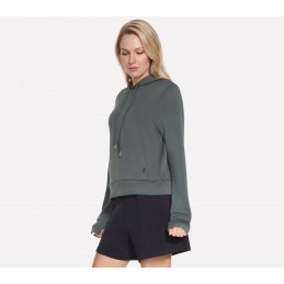 Bluza damska Skechers Skechers Cozy Luxe Hoodie zielona - HD127