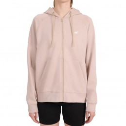 Bluza damska 4F beżowa - 4FWSS26TSWSF2205 83S