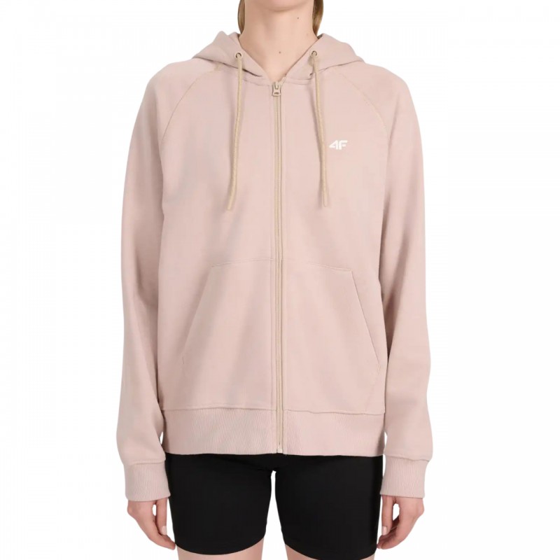 Bluza damska 4F beżowa - 4FWSS26TSWSF2205 83S