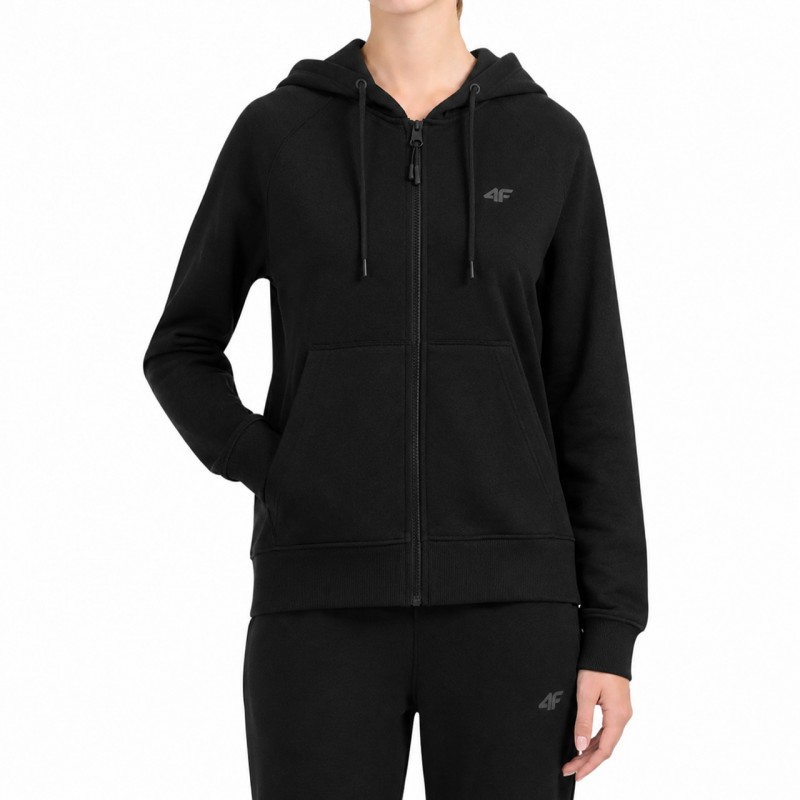 Bluza damska 4F czarna - 4FWMM00TSWSF2535 20S