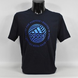Koszulka męska Adidas Hyperreal Circled Slogan Tee - GD5885 - 1