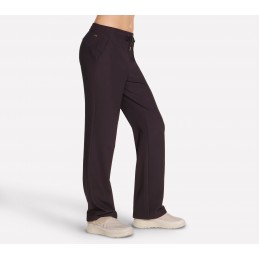 Spodnie damskie Skechers GO LUXE Rib Pant brązowe - PT103 BRCT