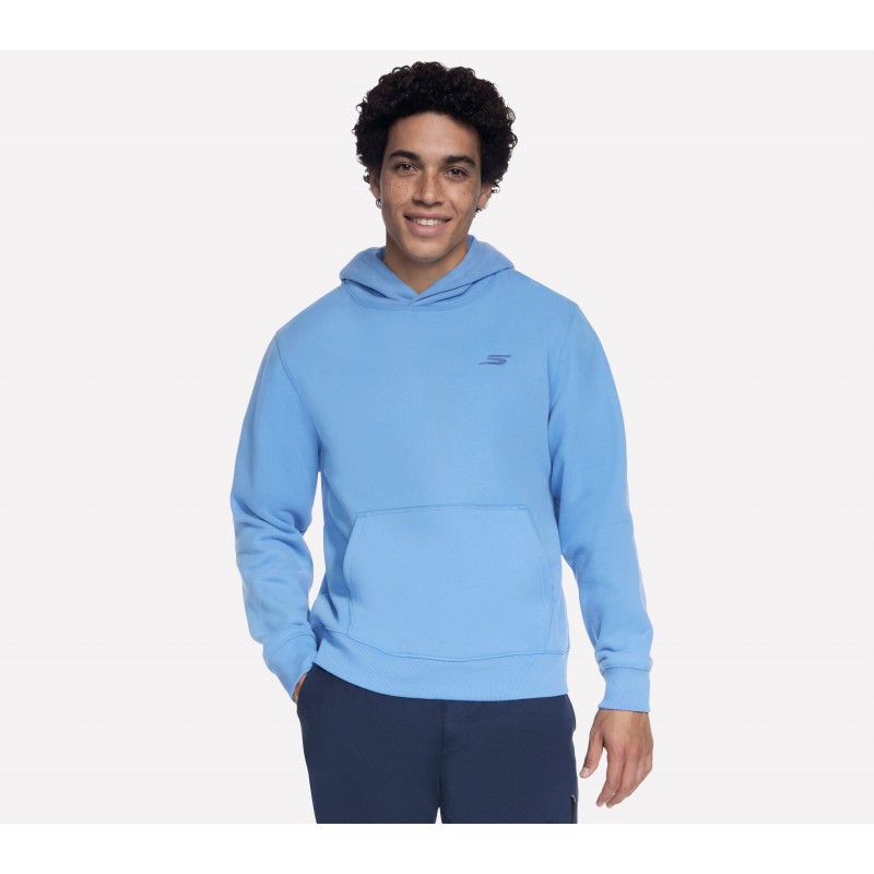Bluza męska Skechers Max Soft Hoodie niebieska - HD90 WPW