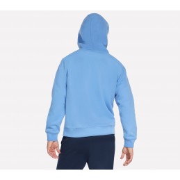 Bluza męska Skechers Max Soft Hoodie niebieska - HD90 WPW