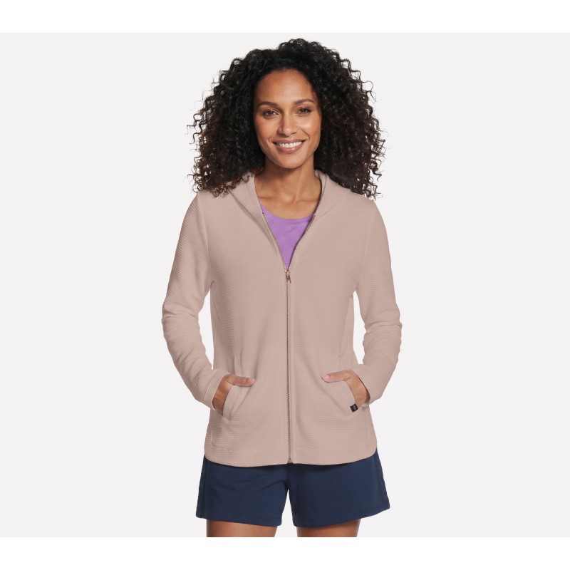 Bluza damska Skechers GO WALK Everywhere Tunic Jacket beżowa -
