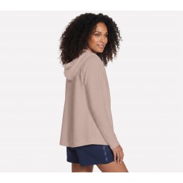 Bluza damska Skechers GO WALK Everywhere Tunic Jacket beżowa -