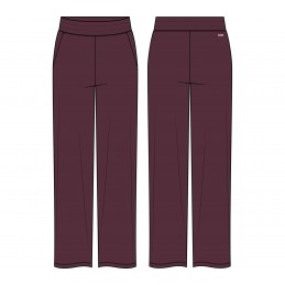 Spodnie damskie Skechers Gosnuggle Velour Pant burgundowe -
