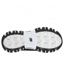 Buty damskie Skechers D'Lites - Biggest Fan czarno/białe -