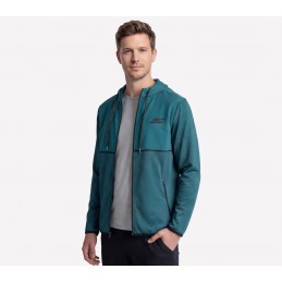 Kurtka męska Skechers Harry Kane Weekend Full Zip Hoodie morska