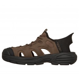 Sandały męskie Skechers Fairport - Killian brązowe - 205475 DKTP