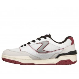 Buty męskie Skechers S-1992 - Flector biało/bordowe - 254176 WRD