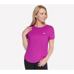 Koszulka damska Skechers Stride Performance Tee fuksja - TP162