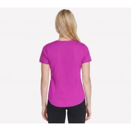 Koszulka damska Skechers Stride Performance Tee fuksja - TP162