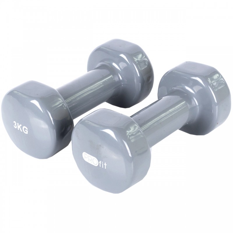 Hantle winylowe Profit szare 2x3 kg - DK 4102