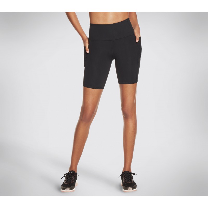 Spodenki damskie Skechers GO WALK 8 inch Walk Short czarne -