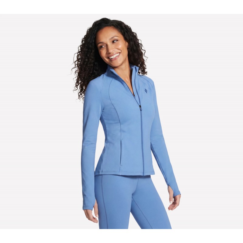 Bluza damska Skechers GO WALK Jacket niebieska - JA132 BLMV