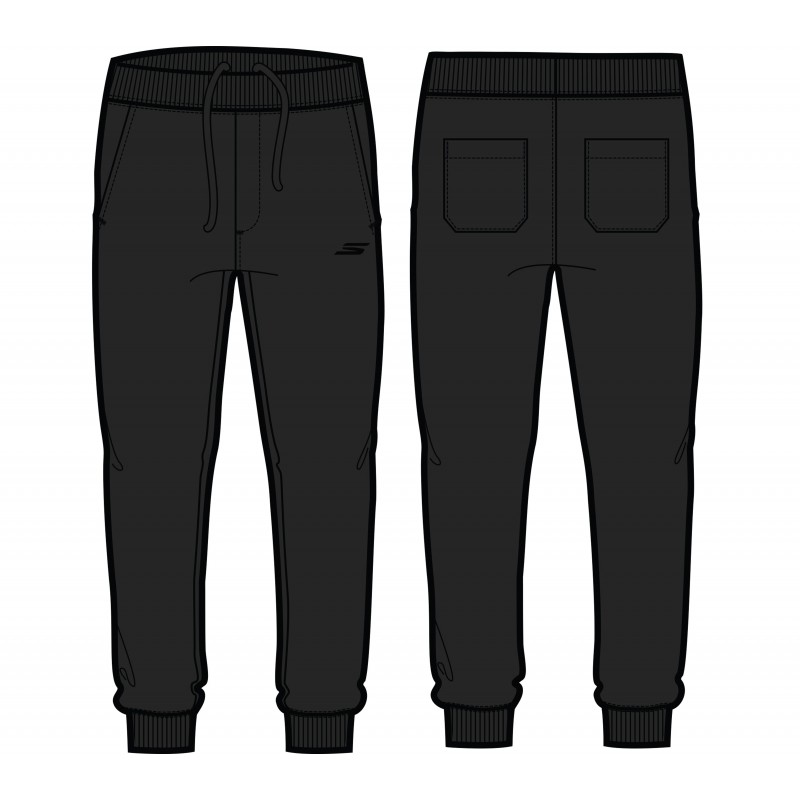 Spodnie męskie Skechers STAMINA JOGGER czarne - PT376 BLK