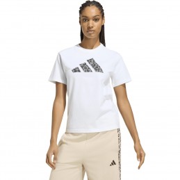Koszulka damska adidas Animal Graphic biała - KT9719
