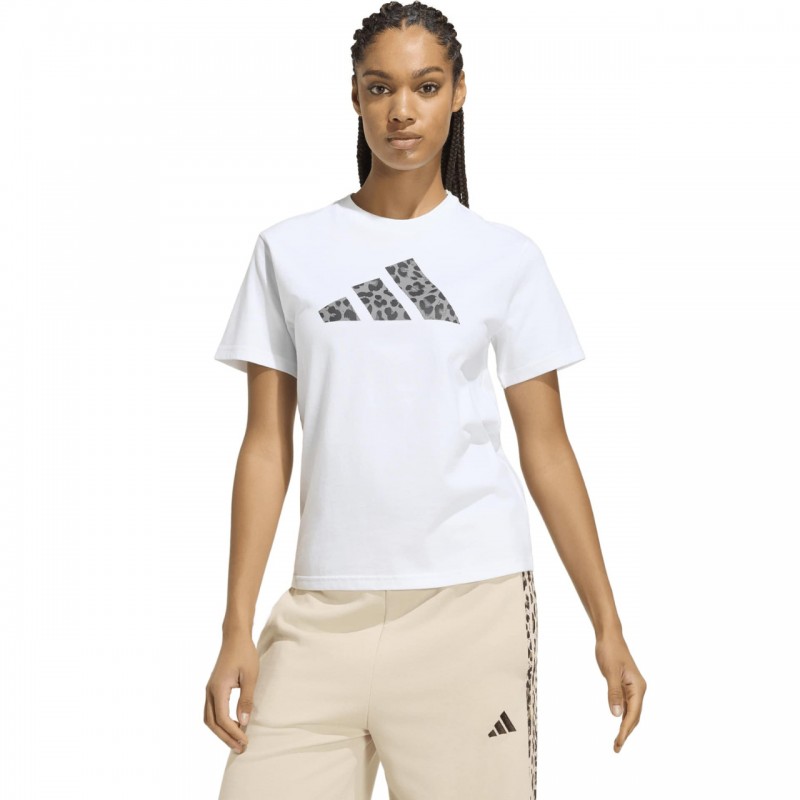 Koszulka damska adidas Animal Graphic biała - KT9719