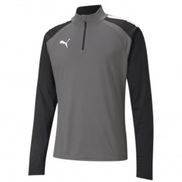 Bluza męska Puma teamLIGA 1/4 Zip Top szaro-czarna - 657236 13