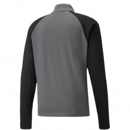 Bluza męska Puma teamLIGA 1/4 Zip Top szaro-czarna - 657236 13