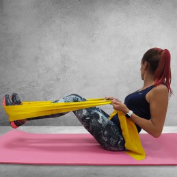 Guma Fitness Profit Light 120x15x0,35cm żółta - DK 2227