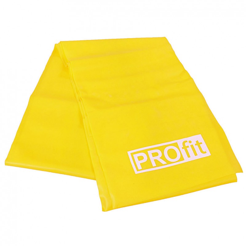 Guma Fitness Profit Long Light 200x15x0,35cm żółta - DK 2227