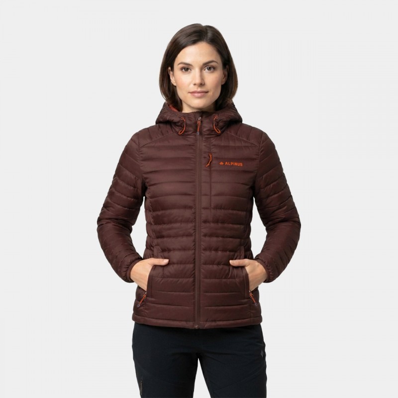 Kurtka damska puchowa Alpinus Kiruna Tactical brązowa - IM35545