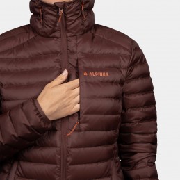 Kurtka damska puchowa Alpinus Kiruna Tactical brązowa - IM35545