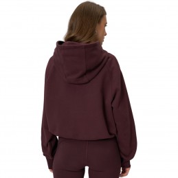 Bluza damska 4F ciemnobrązowa - 4FWSS26TSWSF2175 80S